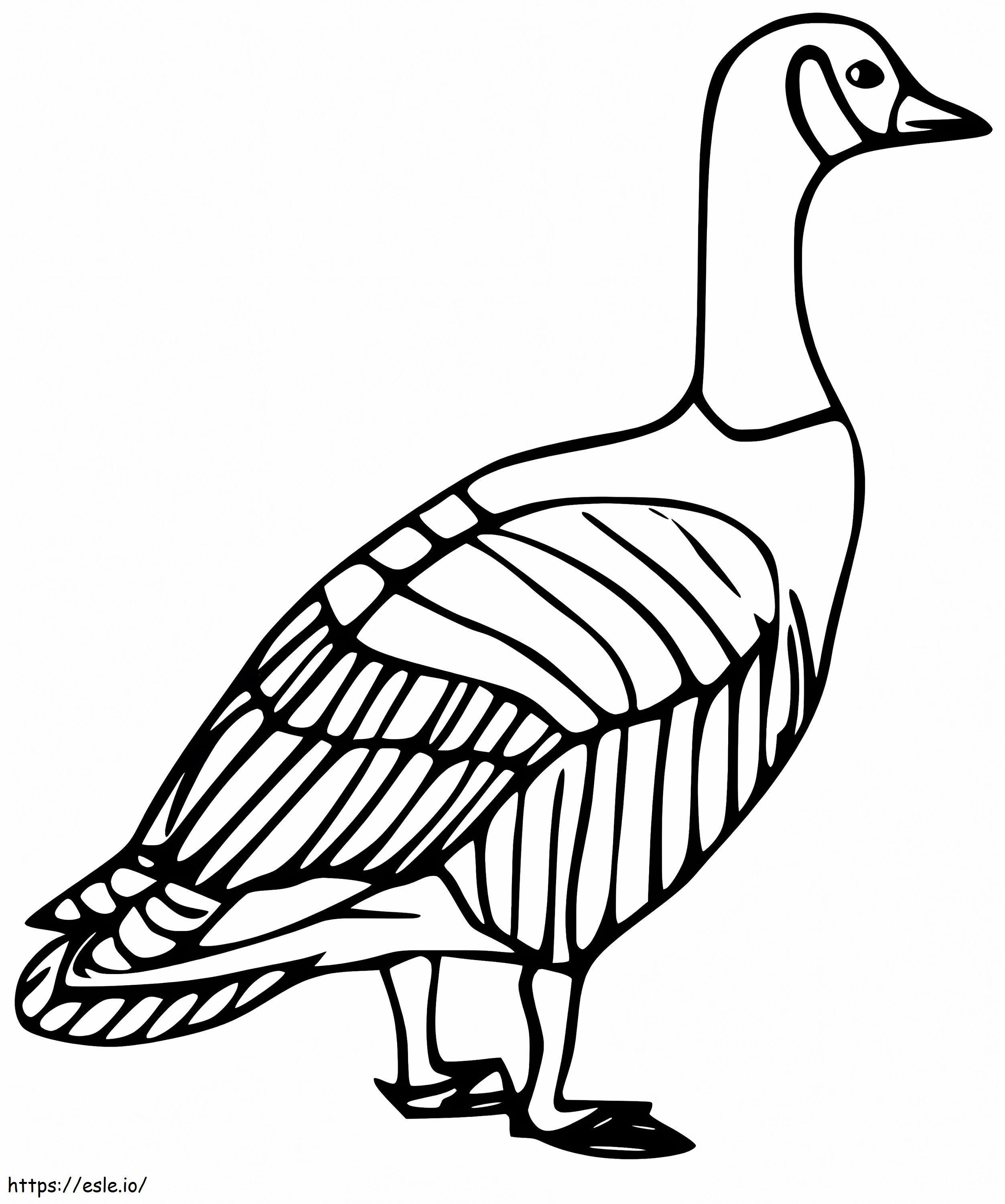 Goose 6 coloring page