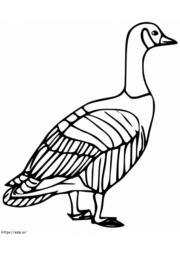 Goose 6 coloring page