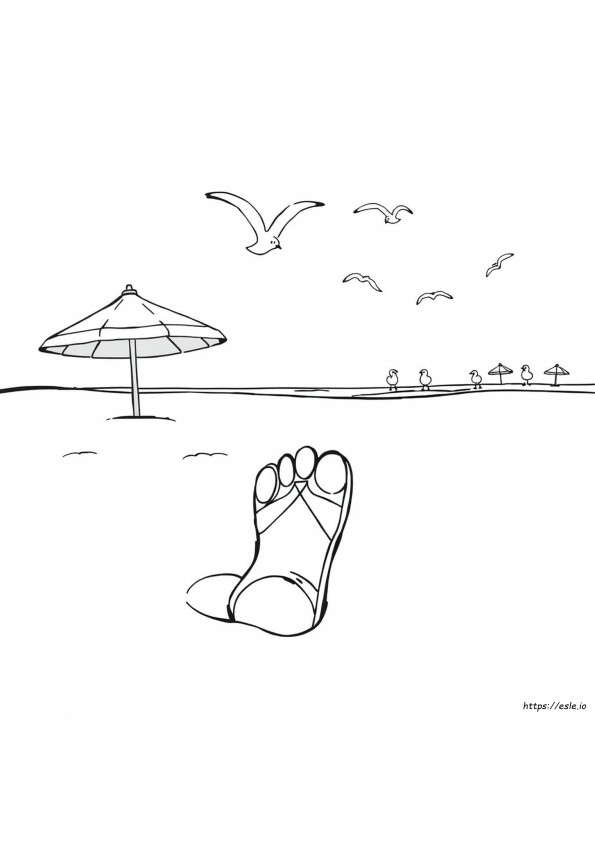 Shoe Print Coloring Page