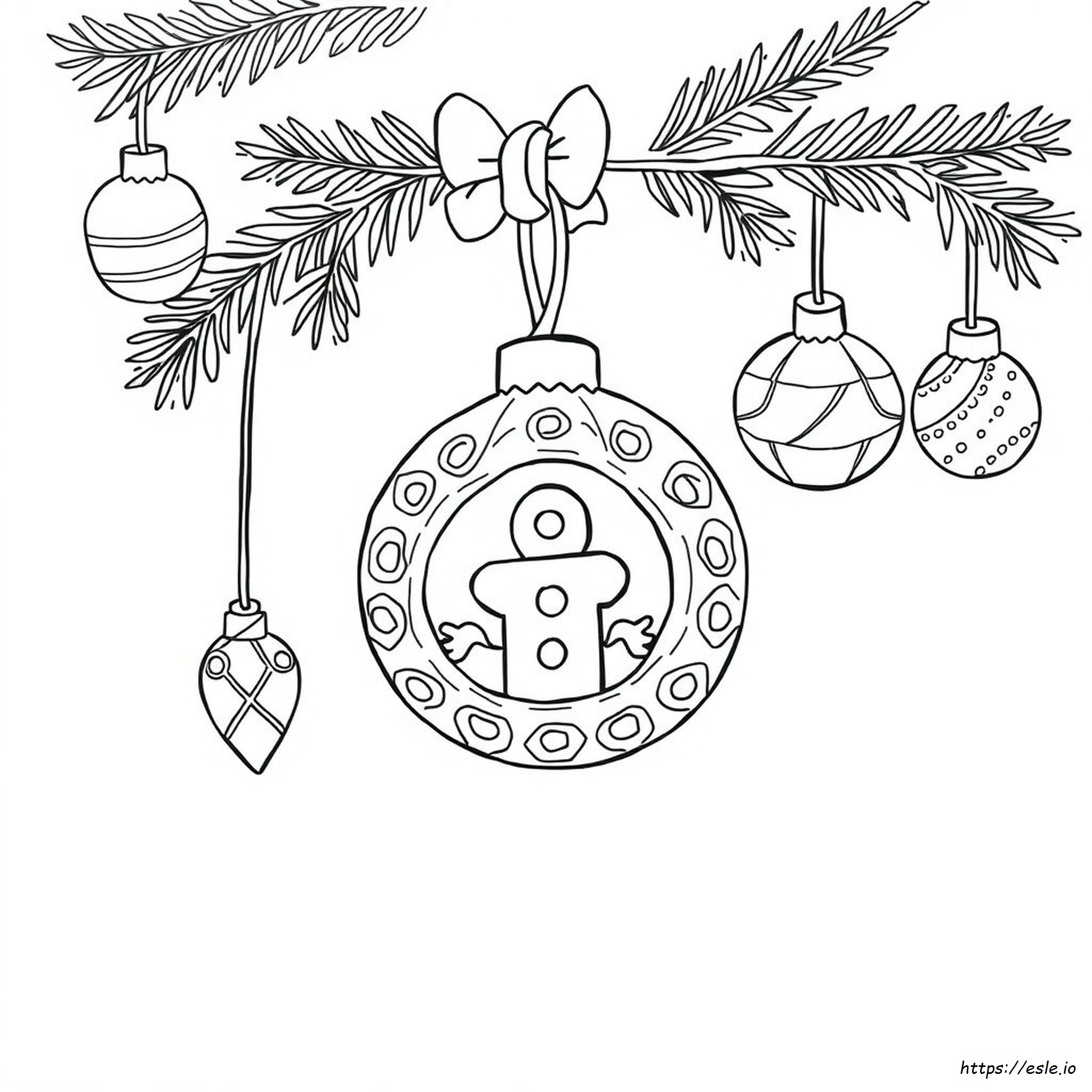 Gingerbread Ornament Coloring Pages
