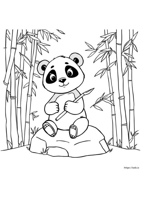 Cute Panda Coloring Pages