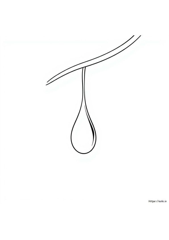 Gota De Agua Para Colorear