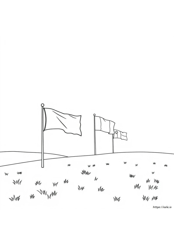 Gambar Mewarnai Bendera Dunia