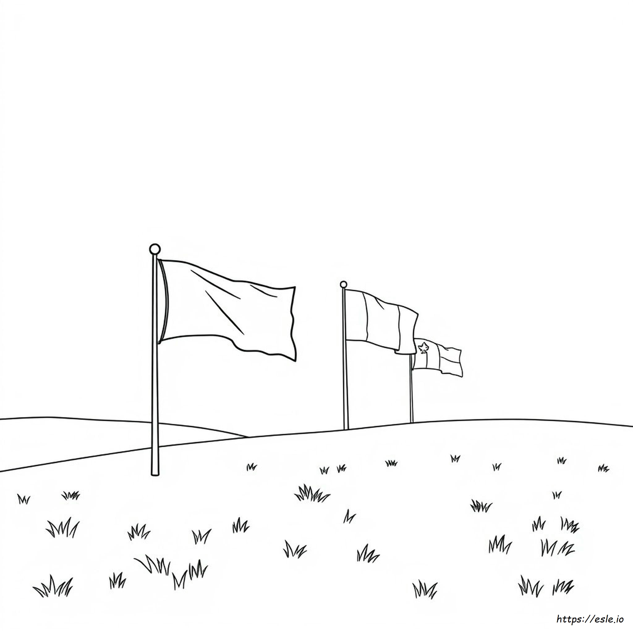 Colouring Pages Flags Of The World