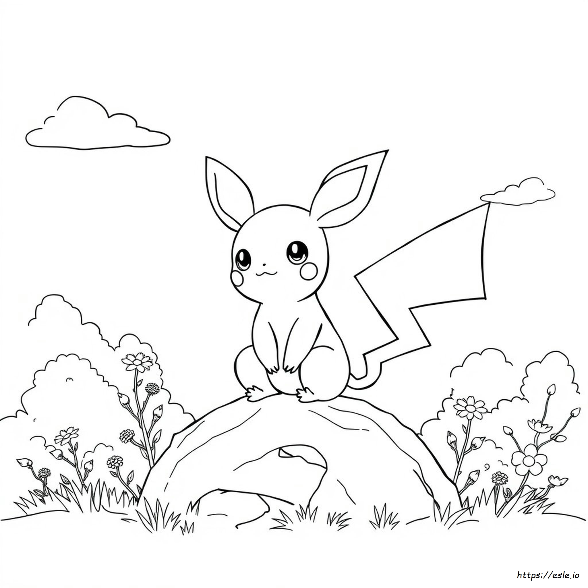 Raichu Pokemon Colouring
