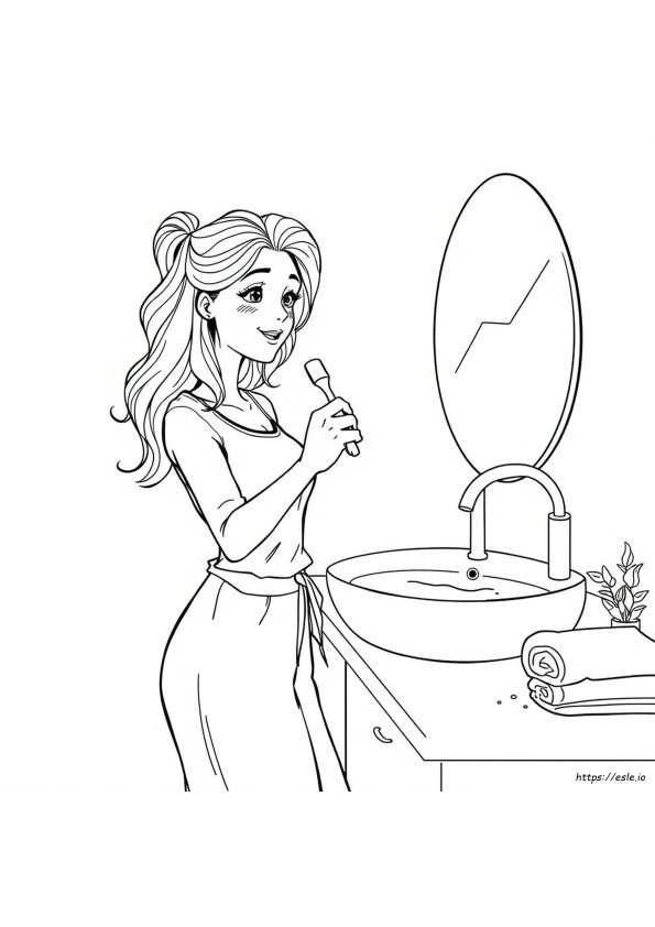 Coloriage Peut-On Se Teindre Les Cheveux Avec De L'aquarelle