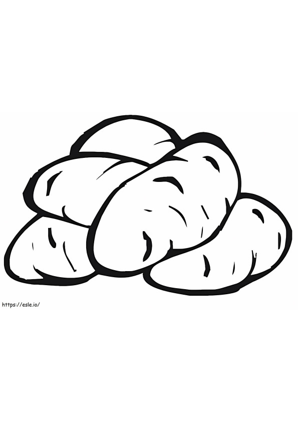 Five Potatoes coloring page