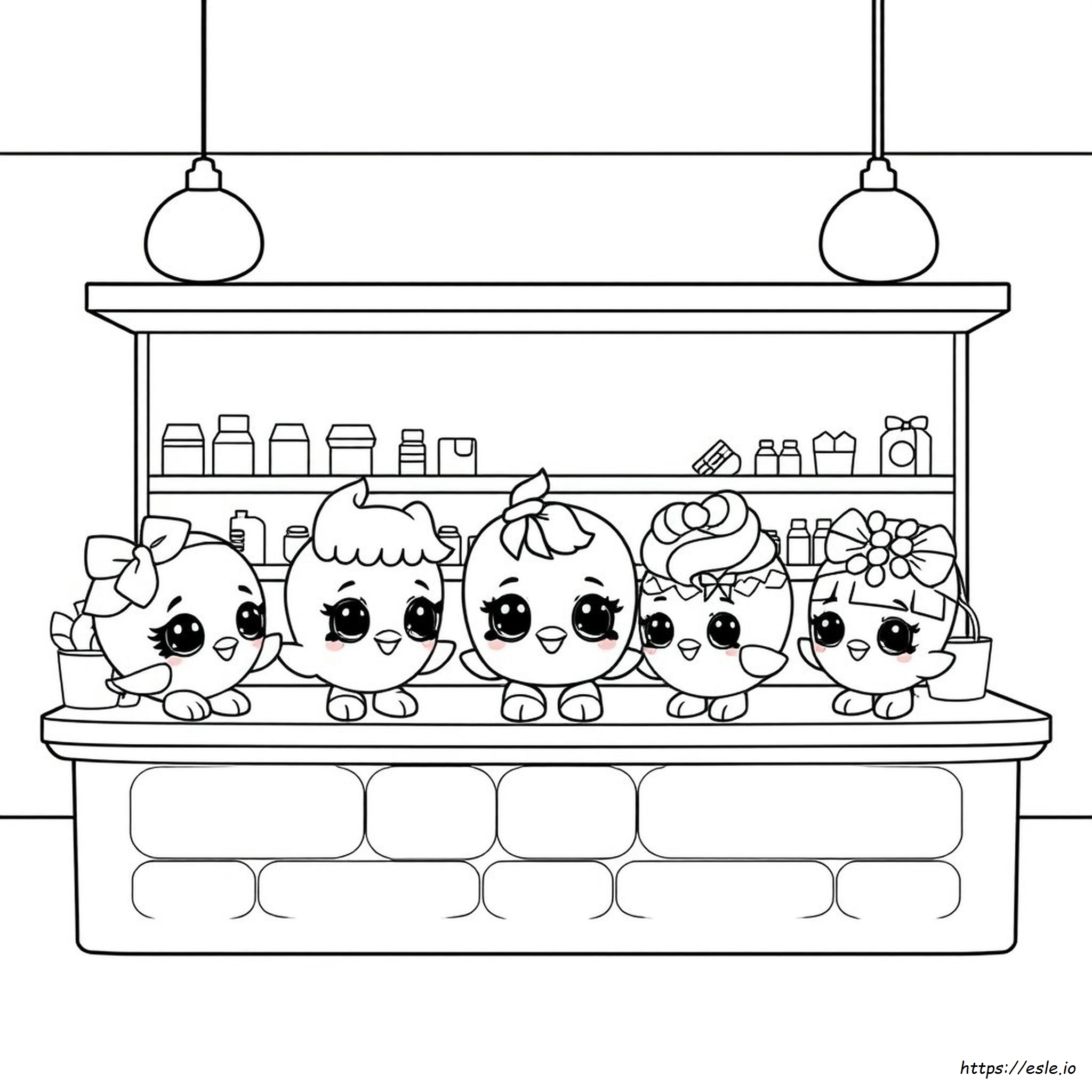 Shopkins Dolls Coloring Pages