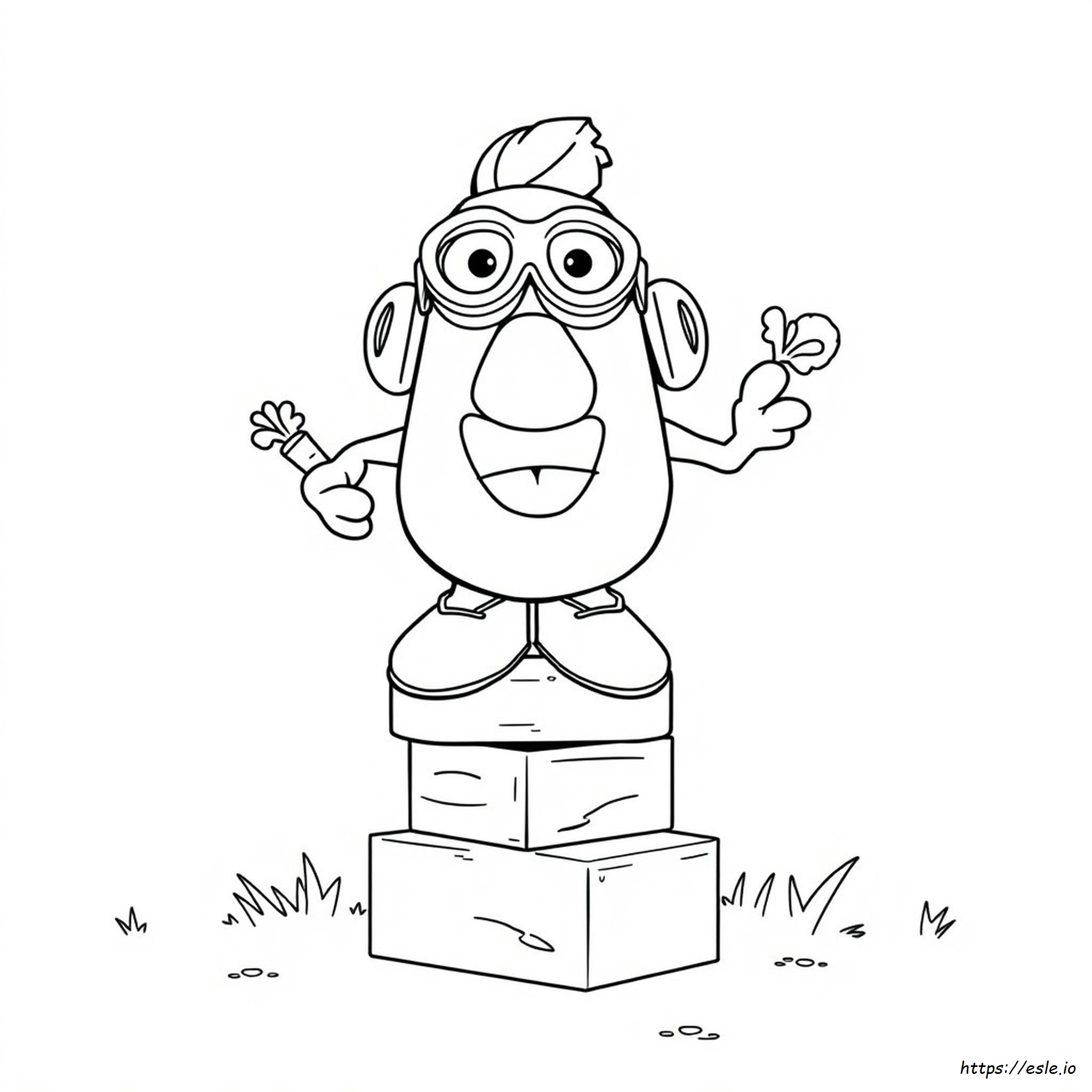 Mr Potato Head Coloring Sheet