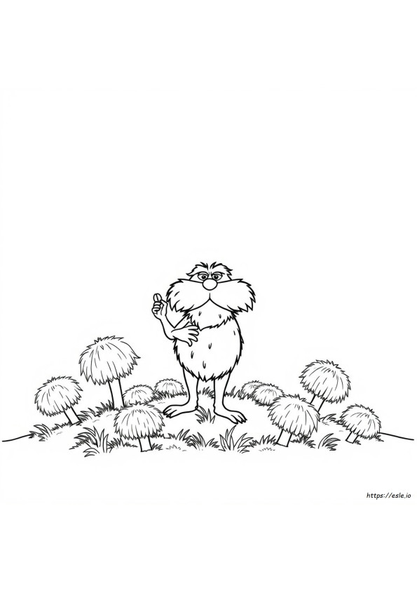 A Lorax Könyv Színező Oldalak