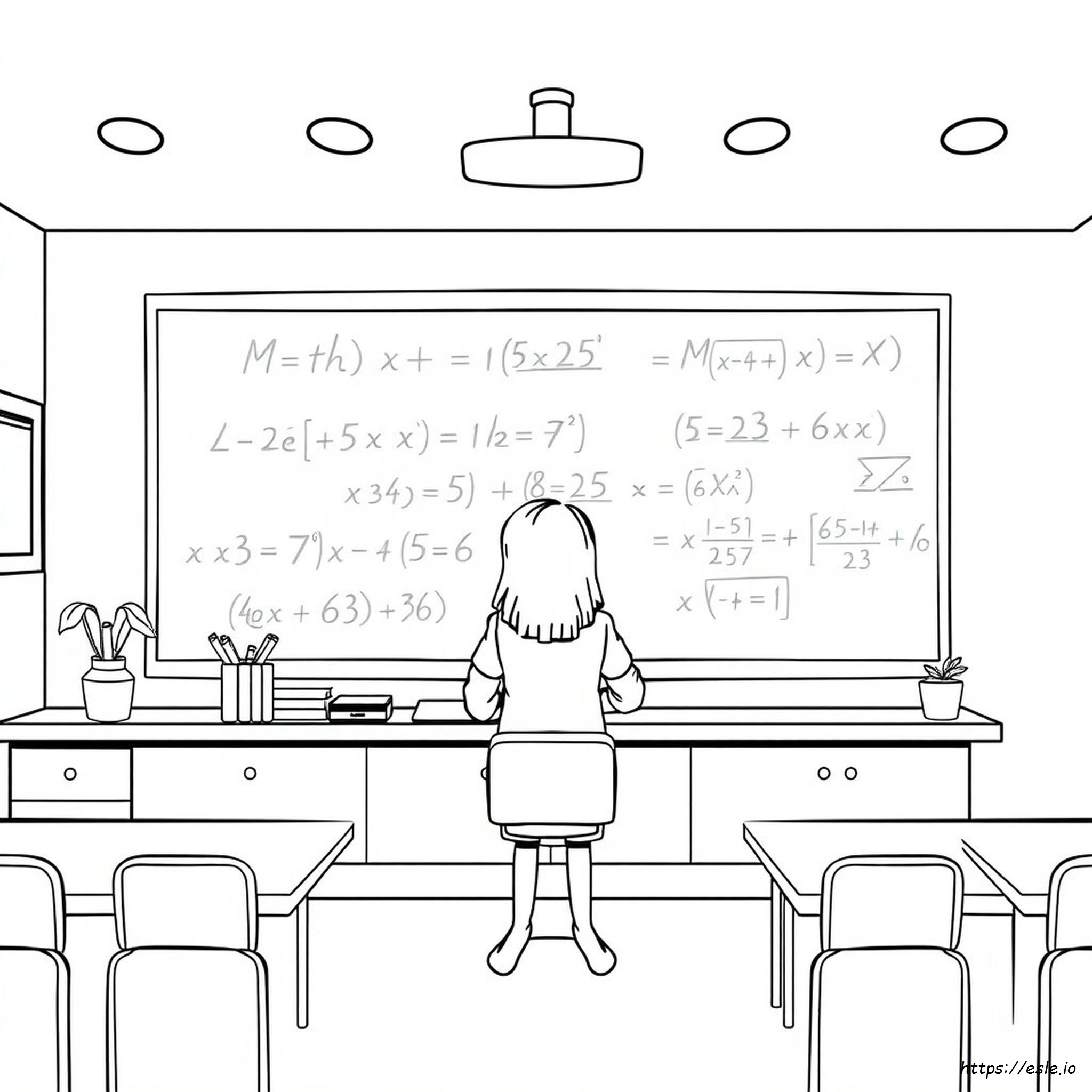 Coloriage Mathécole Lycée