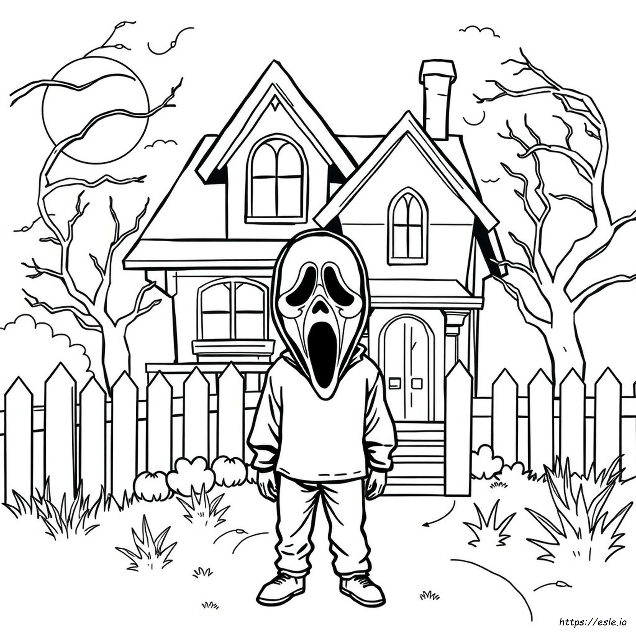 Maschere Di Scream Da Colorare