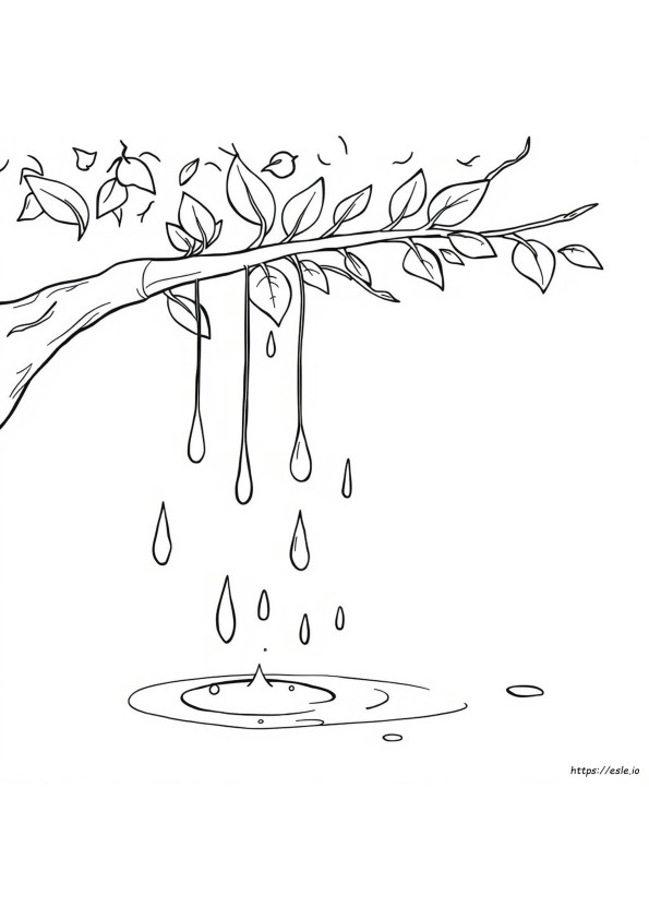 Kleurplaat Van Regen
