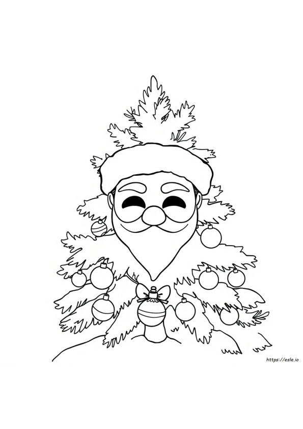 Christmas Mask Coloring Pages