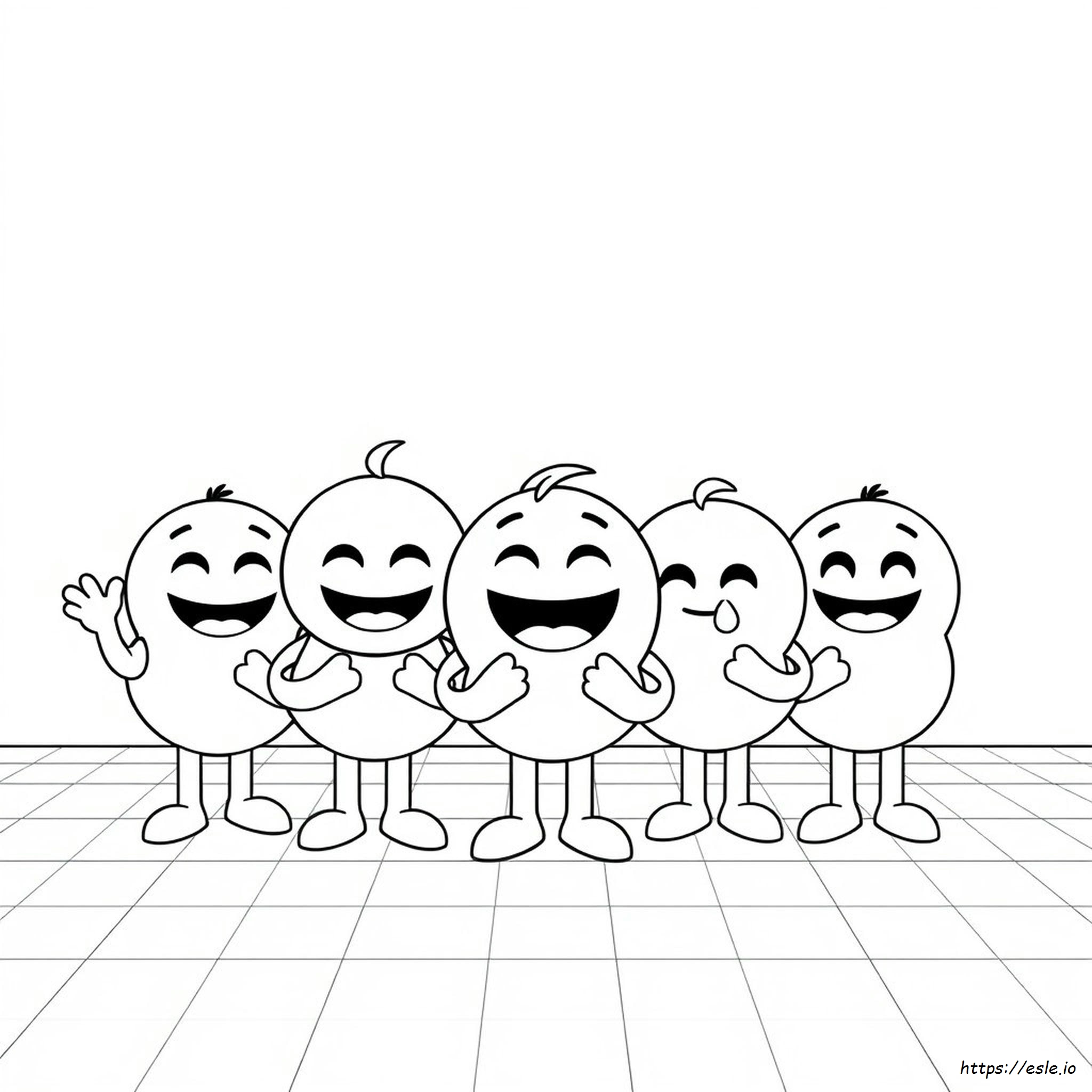 Emoji Coloring Pages Black And White