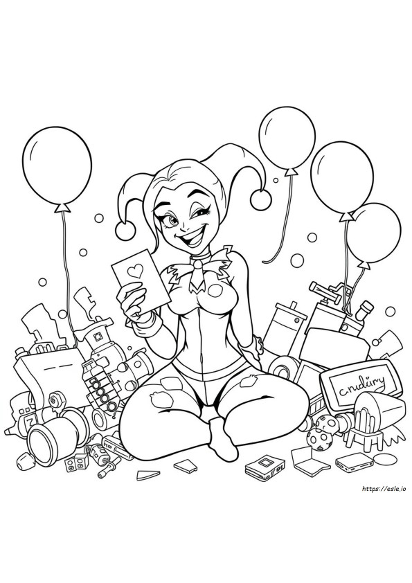 Kolorowanki Harley Quinn
