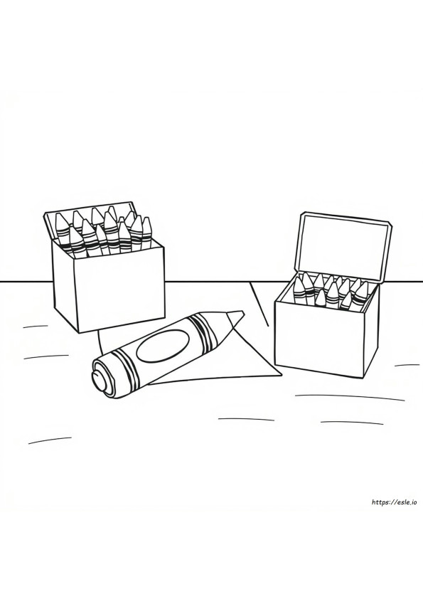Coloring Picture Of A Crayon