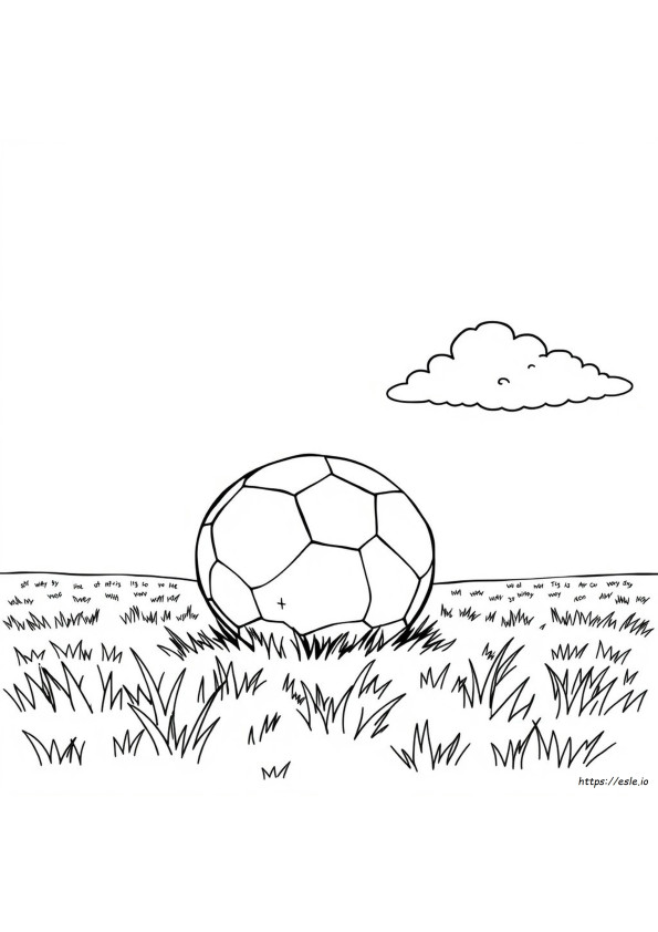 Voetbal Mindfulness Kleurplaat