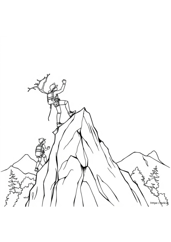 Desene De Colorat Cu Alpinism