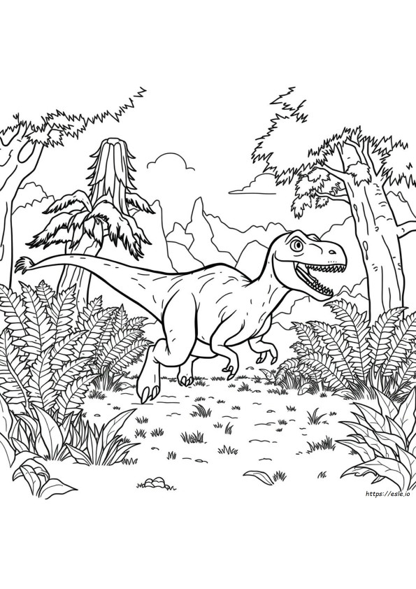 Utahraptor Värityskuva