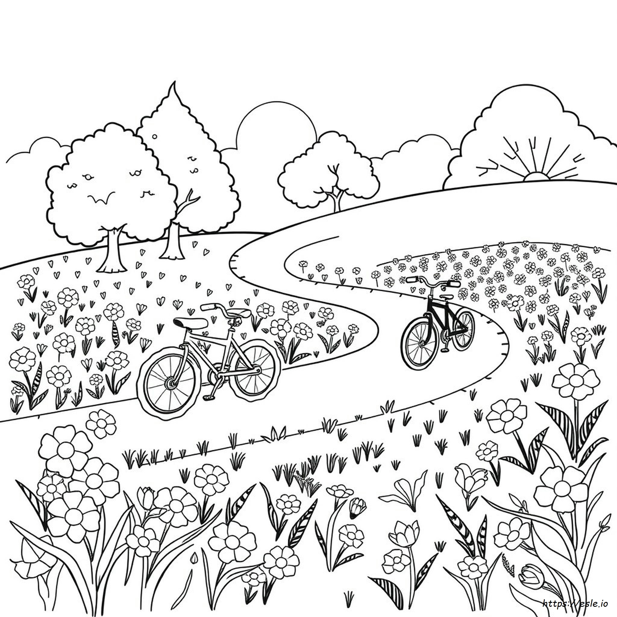 Tricycle Coloring Page