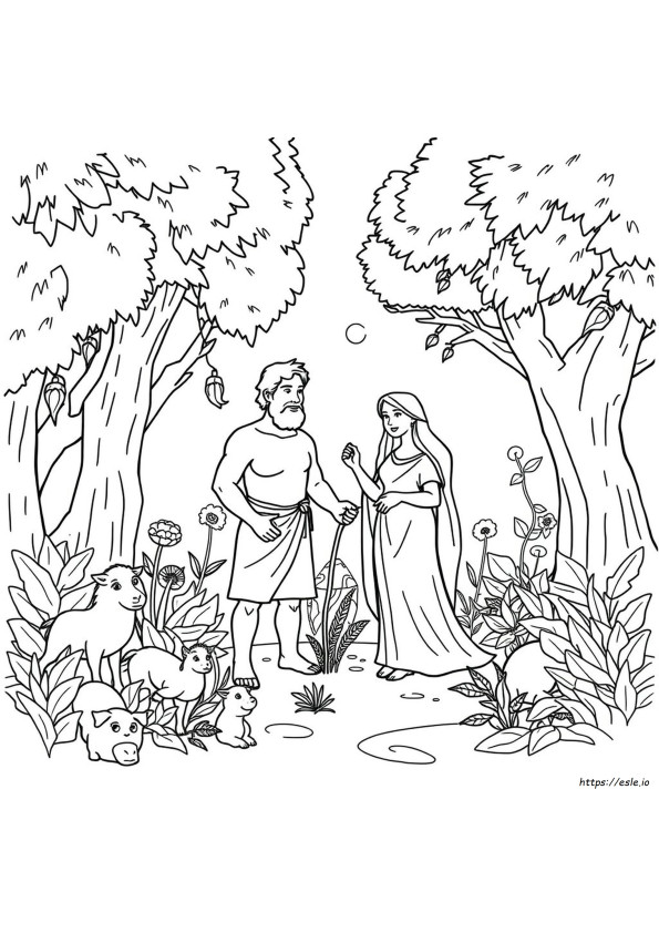 Creation Bible Story Coloring Pages
