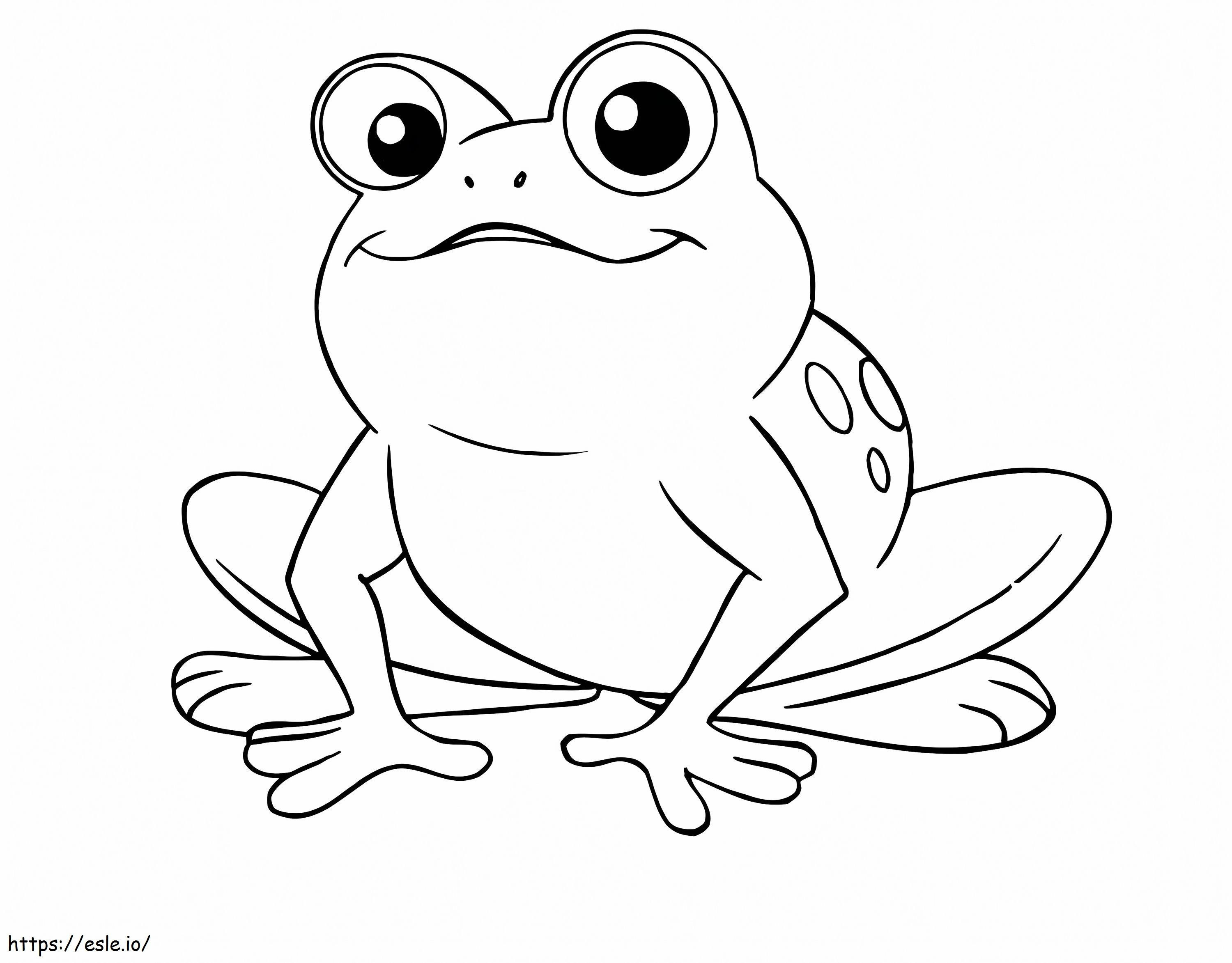  Cute Frog Color Page Free Printable Animal Frogs Gambar Kuda Gambar Mewarnai