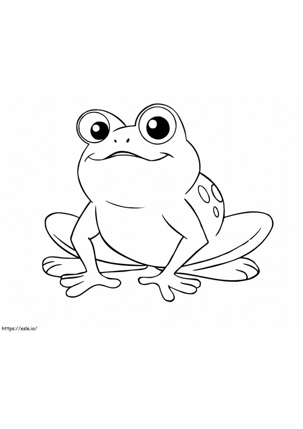  Cute Frog Color Page Free Printable Animal Frogs Gambar Kuda Gambar Mewarnai