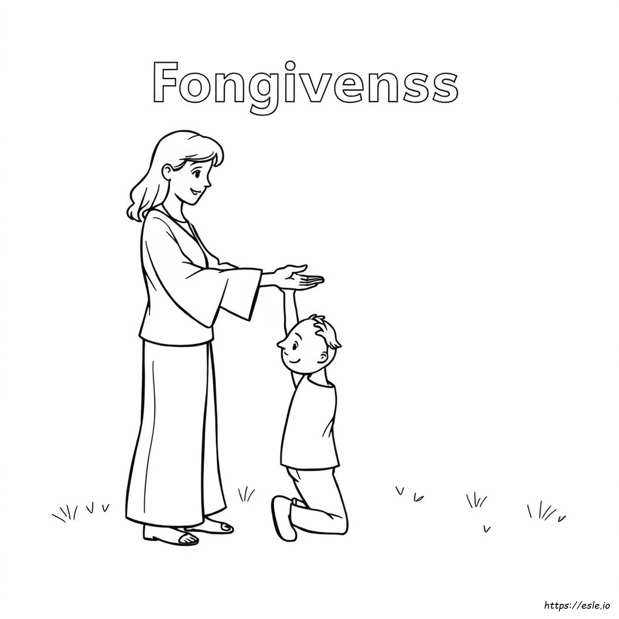 Forgiveness Colouring Sheet
