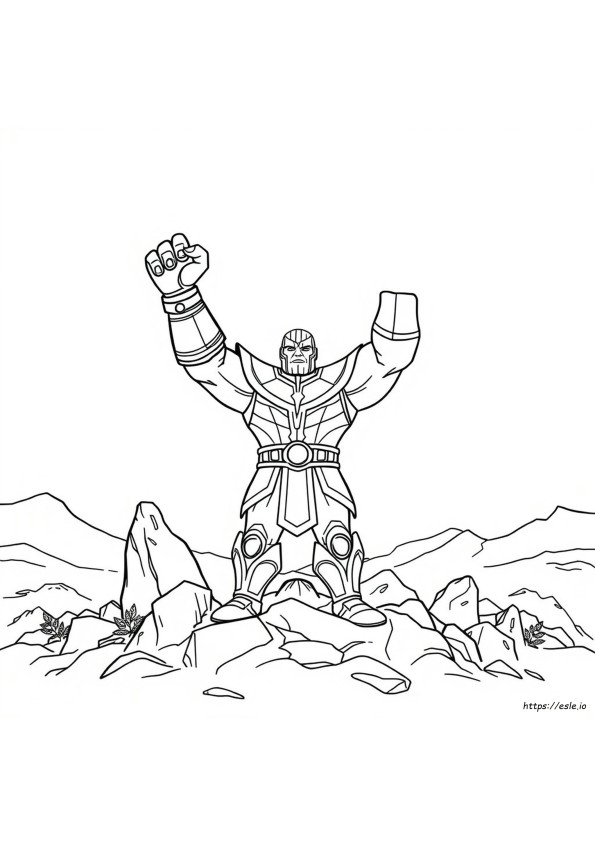 Thanos Colouring Pictures