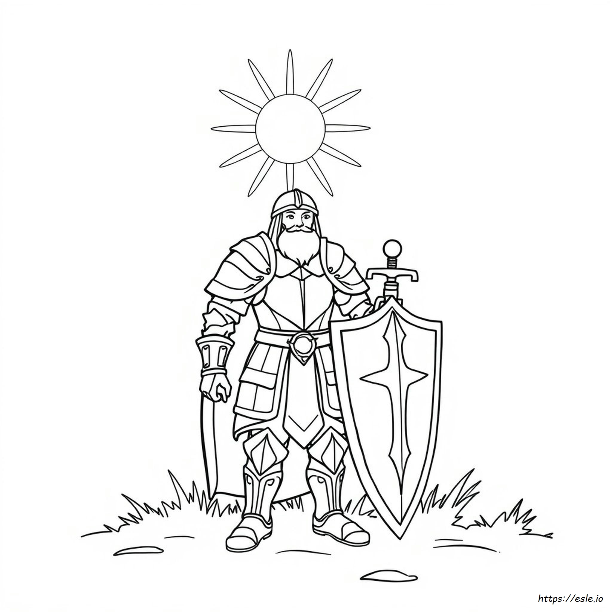 Armadura De Dios Para Colorear Pdf