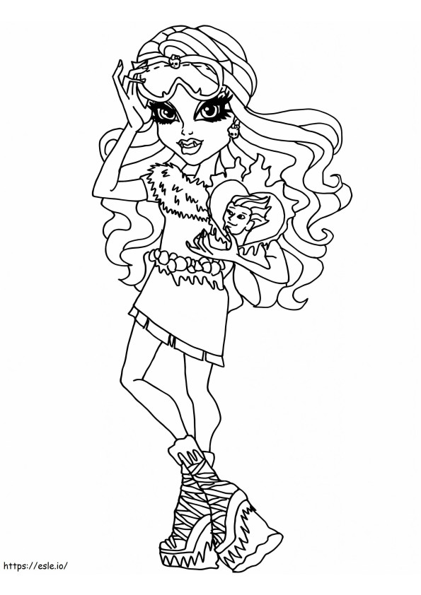 Monster High School Abbey coloring page