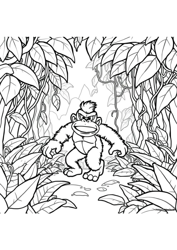 Funky Kong Da Colorare