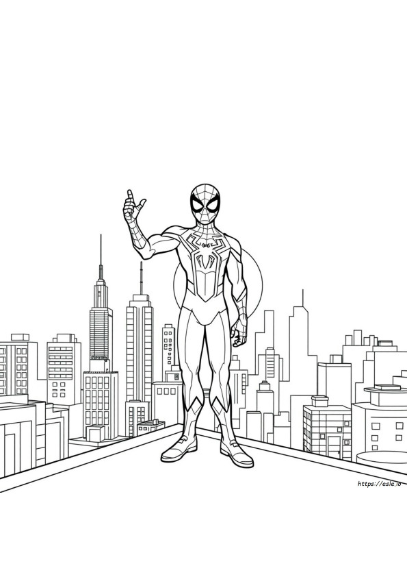 Spider Man Miles Morales Coloring Pages Ps5