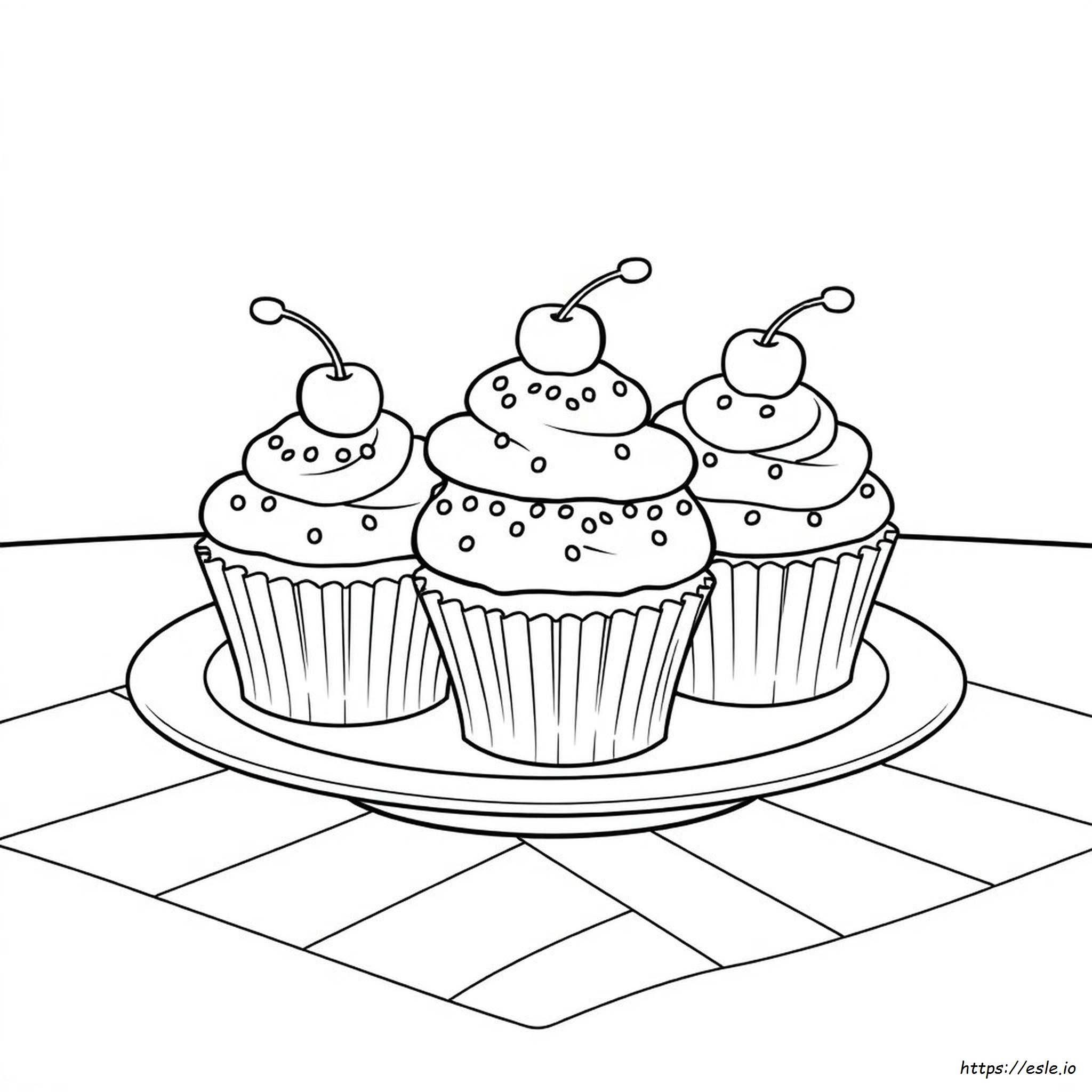 Cupcake Coloring Pages Pdf