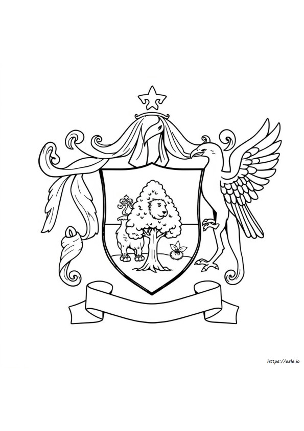 Family Crest Coloring Page