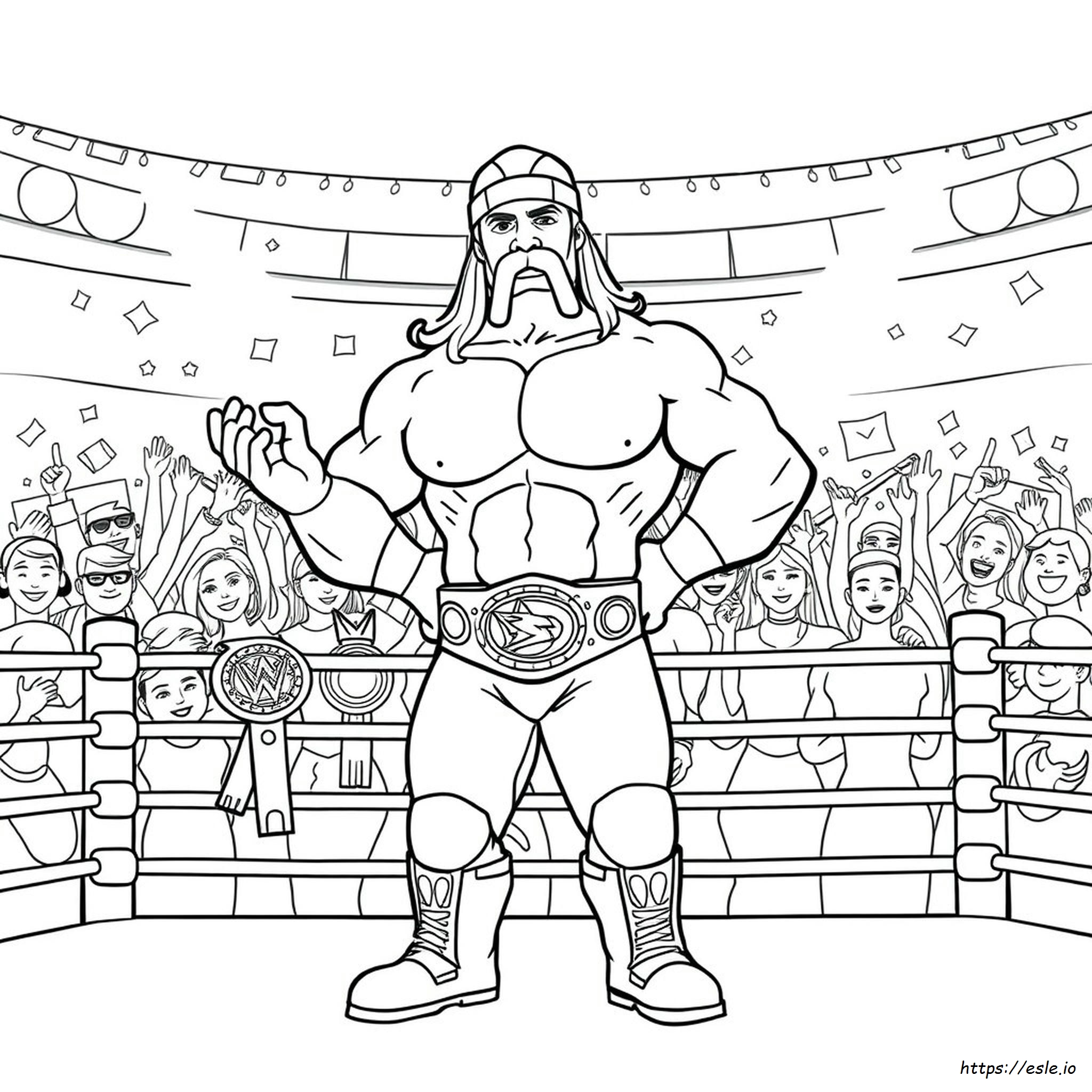 Hulk Hogan Coloring Page