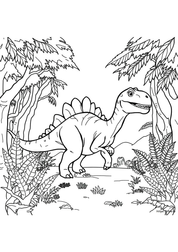 Dinosaurus Värityskuva