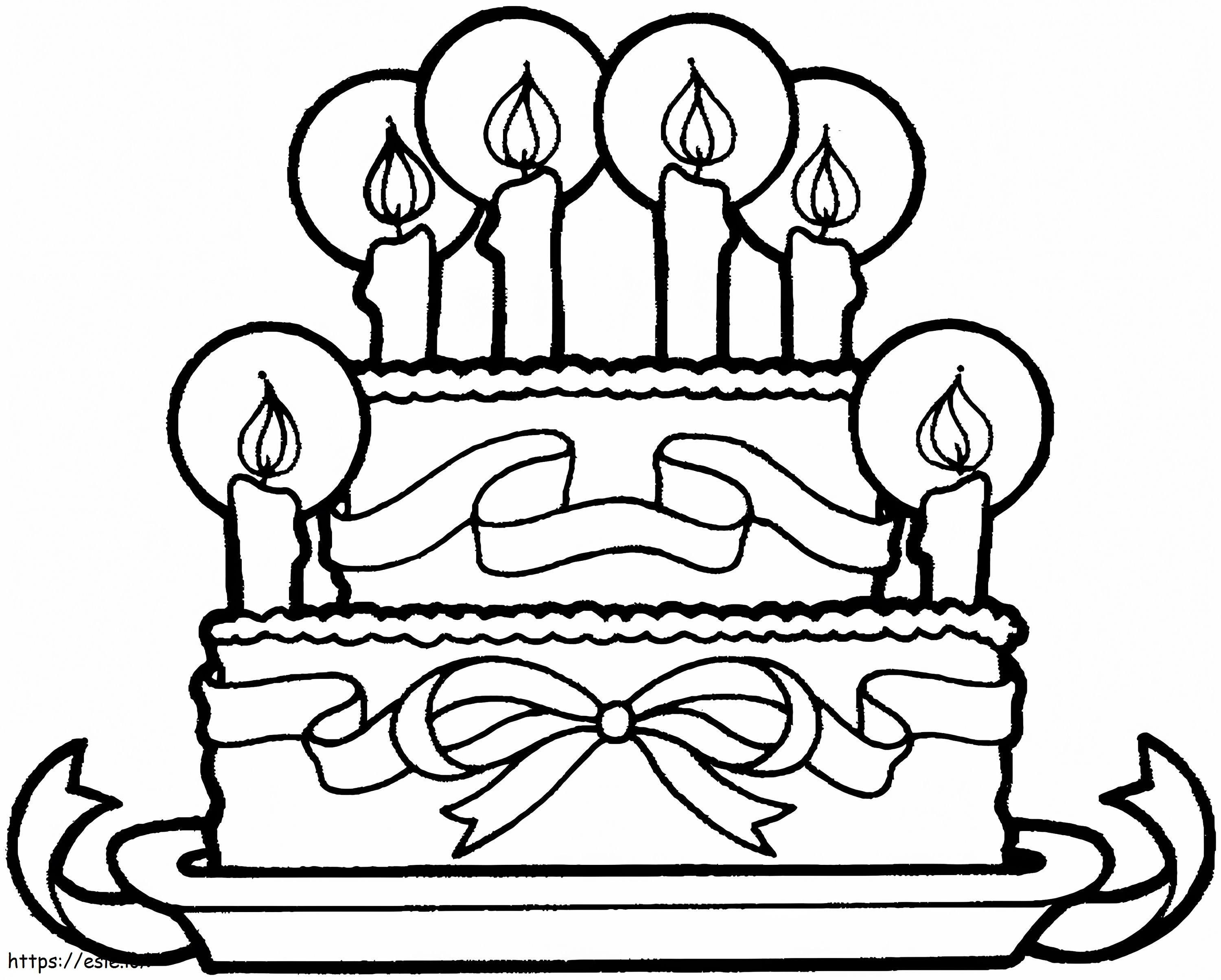 Birthday 6 coloring page