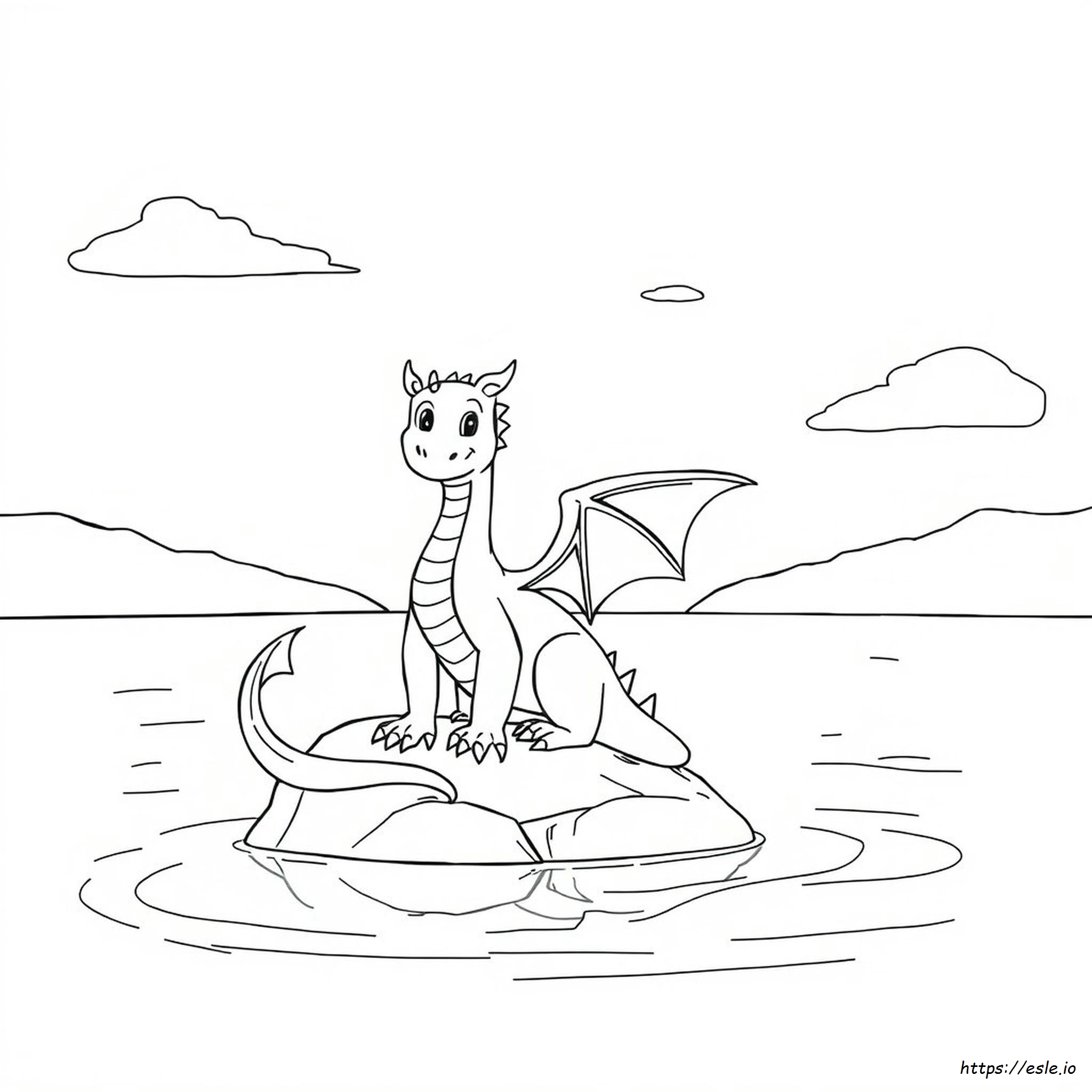 Water Dragon Coloring