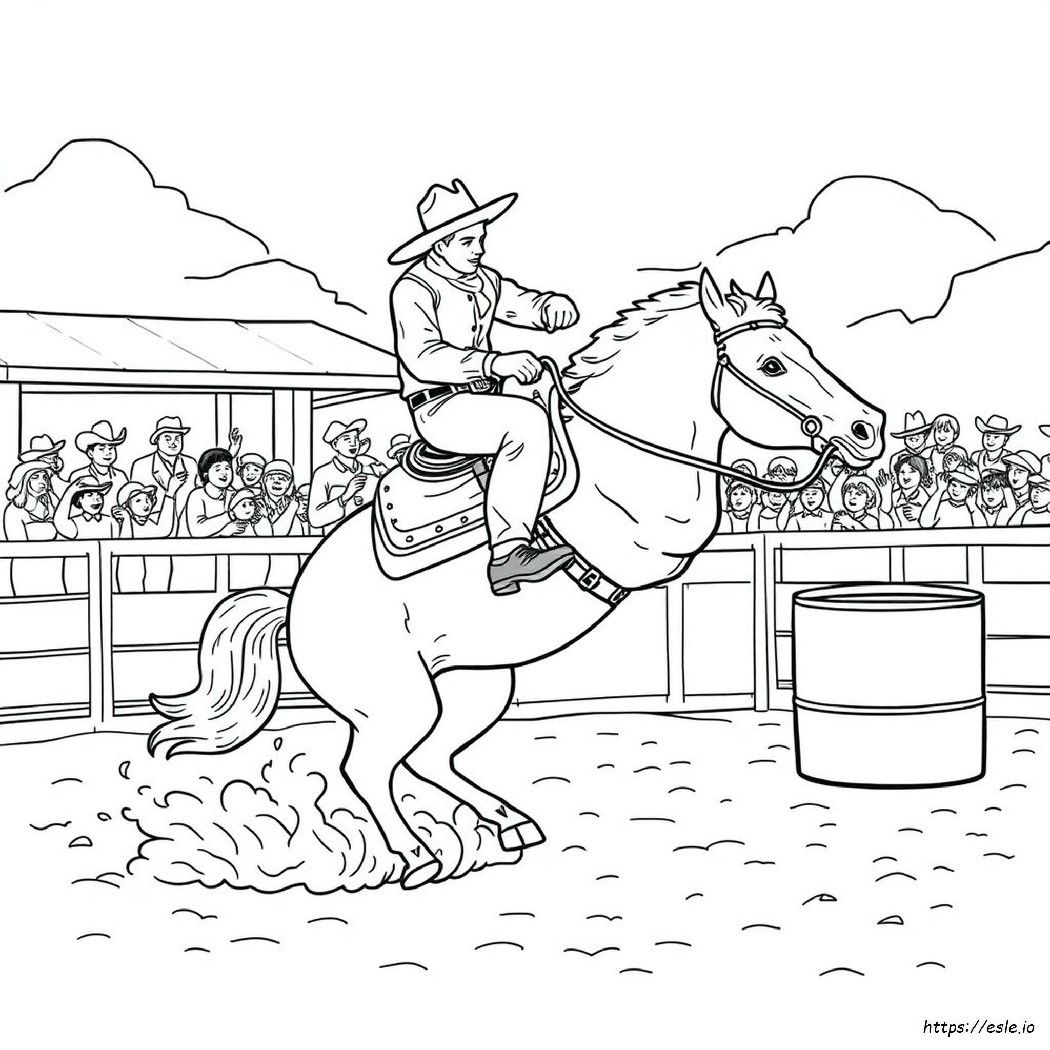 Rodeo Horse Coloring Pages