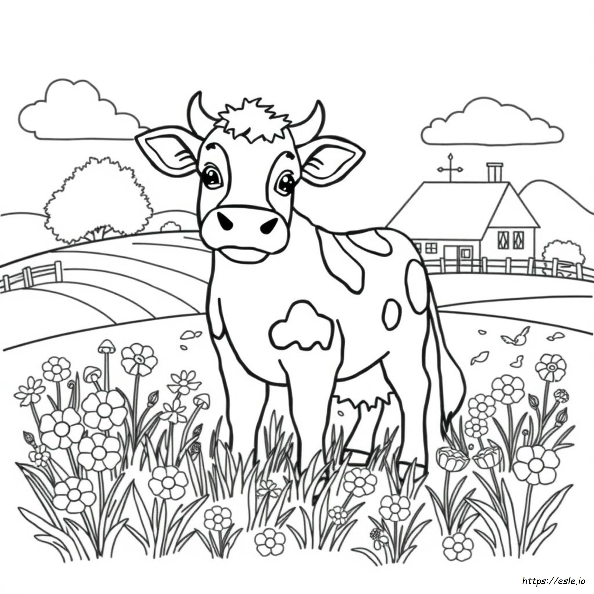 Cute Cow Coloring Pages For Adults