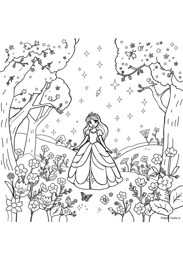 Principessa Ispy Da Colorare