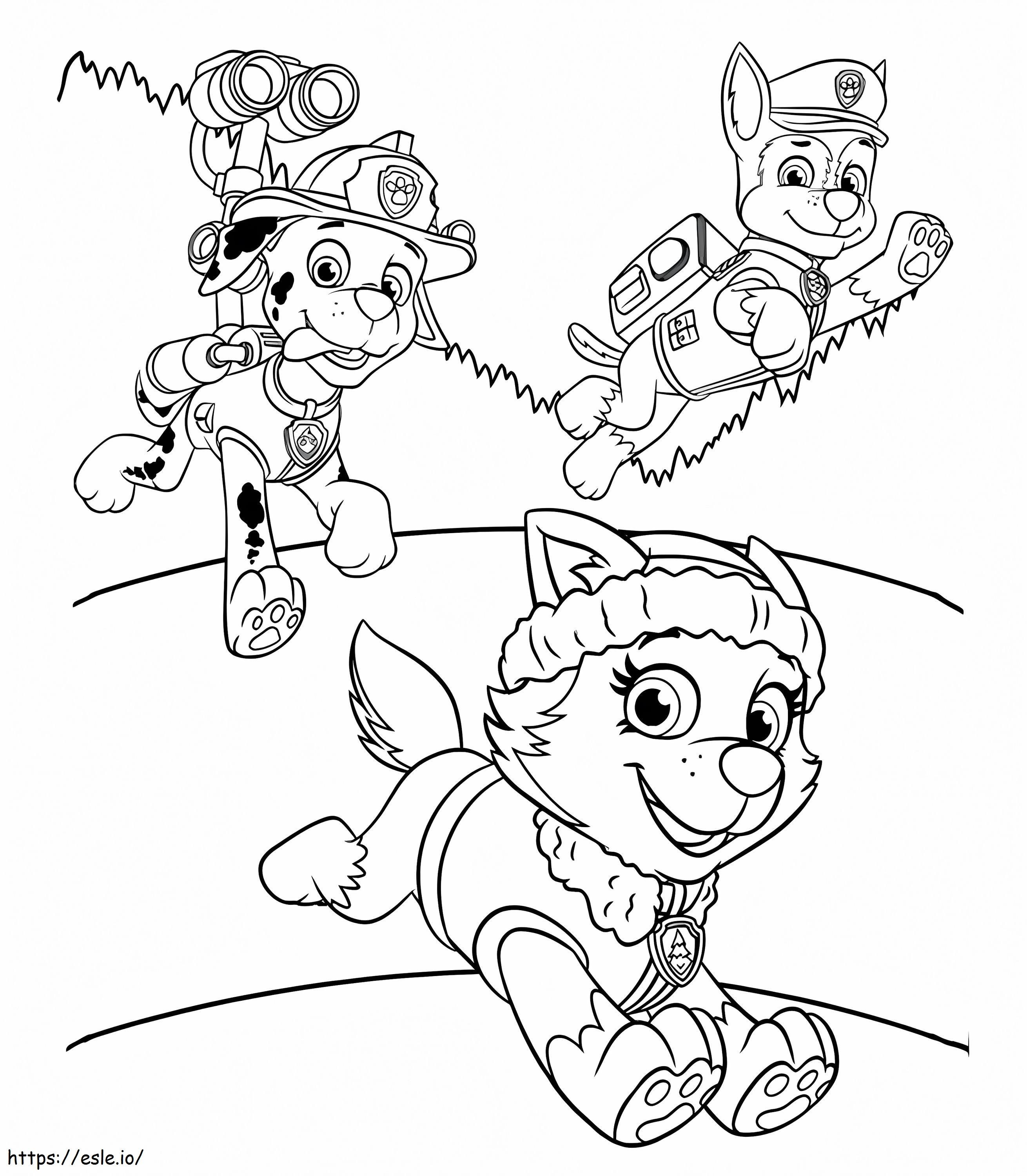 Chase Paw Patrol 9 Coloring Page