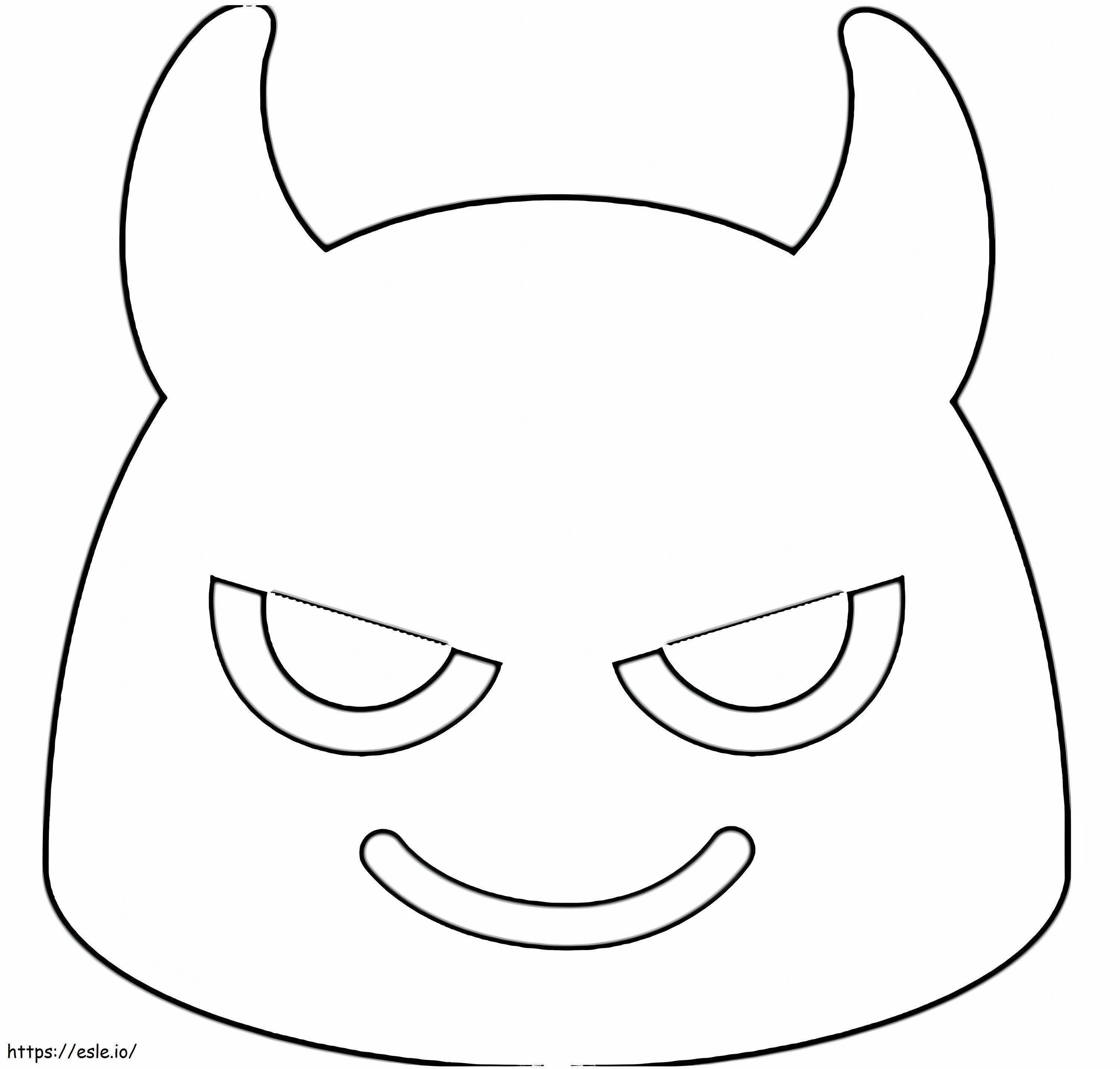 Emoji-Teufel ausmalbilder