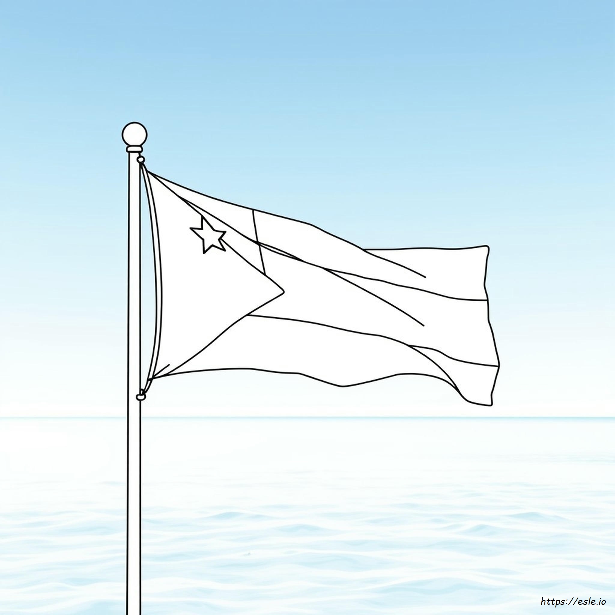 Bandera De Bahamas Para Colorear