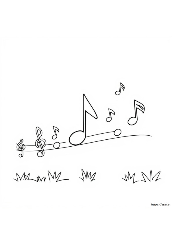 Quarter Note Coloring Page
