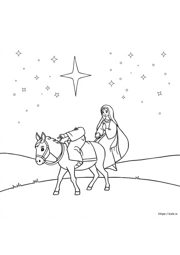 Coloriage Marie Et Joseph