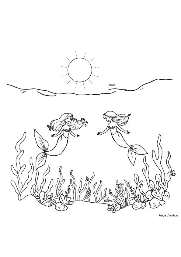 Free Mermaid Coloring Pages Pdf