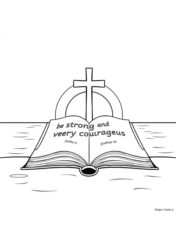 Josua 1:9 Ausmalbild Kostenlos